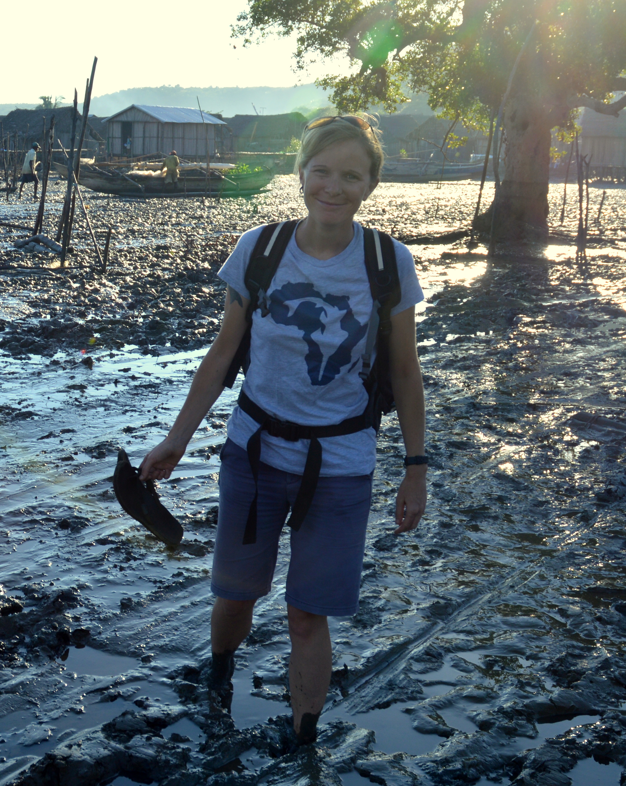 In case you think this work is glamorous... I'm just back from 3 days of camping in the village of Ankazomborona, amongst the mangroves and home to millions of mosquitos. Getting on and off pirogues (the wooden canoes used by local fishers) involved wading through the mudflats, sometimes up to our knees!